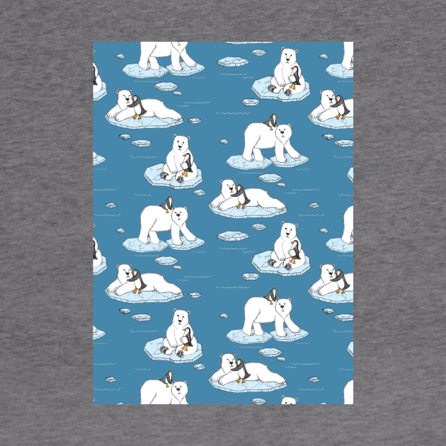 Polar Bear Loves Penguin by micklyn